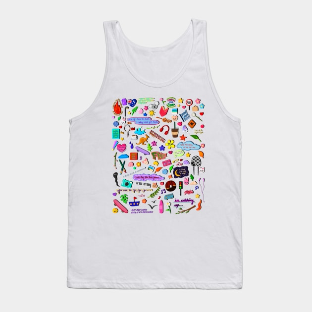 Stray Kids FNF doodle Tank Top by thevampywolf